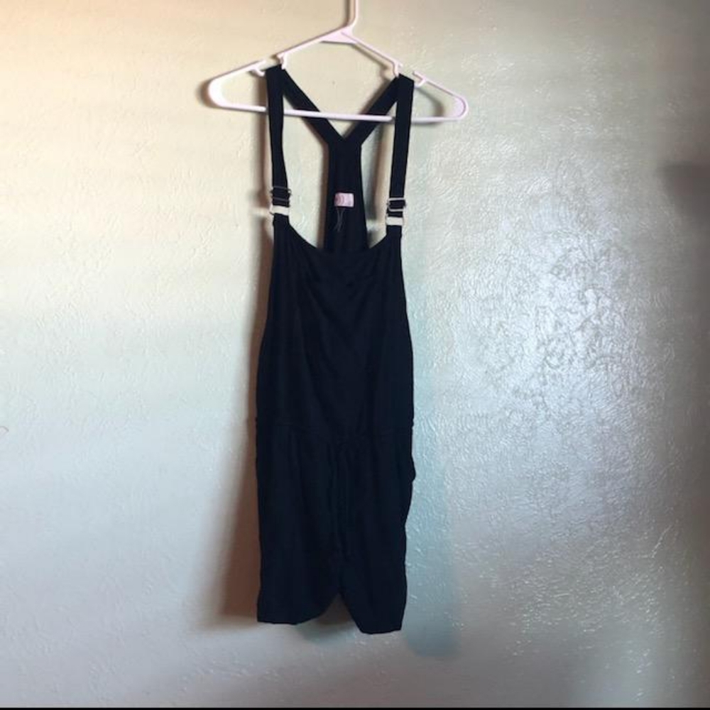 Black Cotton Overalls